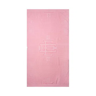 Pre-owned Eric Emanuel Men's  Ee Ei Beach Towel In Pink