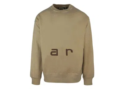 Pre-owned Carhartt Men's  Wip Felt Script Sweatshirt In Pineaut