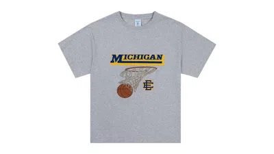 Pre-owned Eric Emanuel Men's  Ee Basic T-shirt In University Of Michigan
