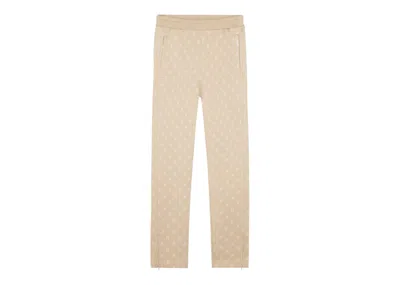 Pre-owned Represent Men's  Intarsia Initial Sweatpants In Wheat