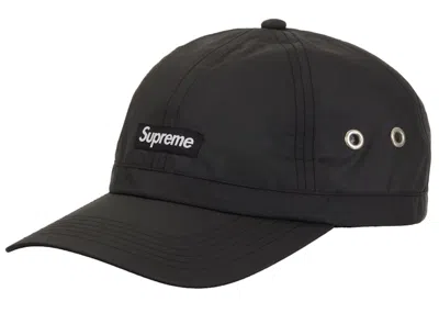Pre-owned Supreme Crown Band Nylon 6 Panel (ss24) In Black