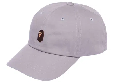 Pre-owned Bape Ape Head One Point Panel Cap (ss22) In Gray