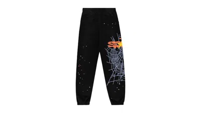 Pre-owned Sp5der Heavy Web Sweatpant In Black