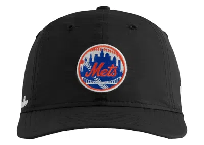Pre-owned Aimé Leon Dore Men's Aime Leon Dore New Era Mets Nylon Hat In Jet Black
