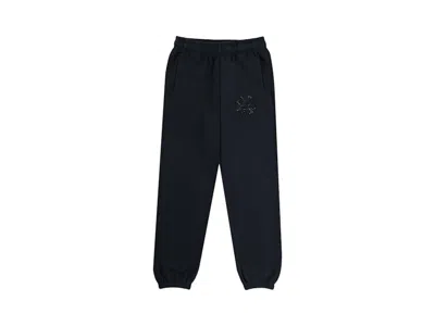 Pre-owned Eric Emanuel Men's  Ee Swarovski Sweatpant In Black