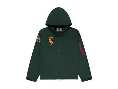Pre-owned Aimé Leon Dore Men's Aime Leon Dore X Porsche 993 Turbo Nylon Track Jacket In Green