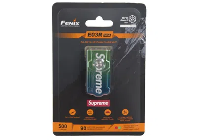 Pre-owned Supreme Fenix E03r Flashlight Keychain In Multi