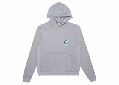 Pre-owned Eric Emanuel Men's  Ee Basic Hoodie In Poppy/grey In Multi