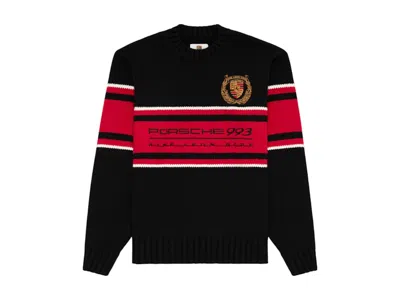 Pre-owned Aimé Leon Dore Men's Aime Leon Dore X Porsche 993 Turbo Heritage Crewneck Sweatshirt Sweater In Black