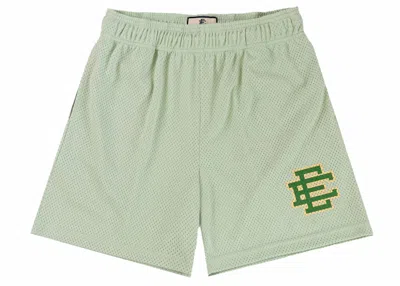 Pre-owned Eric Emanuel Men's  Ee Basic Short Silt In Silt Green