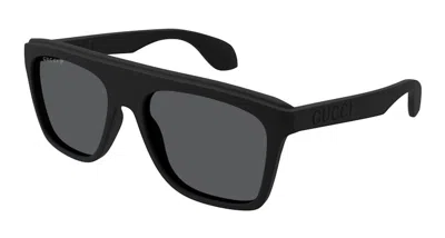 Pre-owned Gucci Square Sunglasses In Black/grey (gg1570s/006)