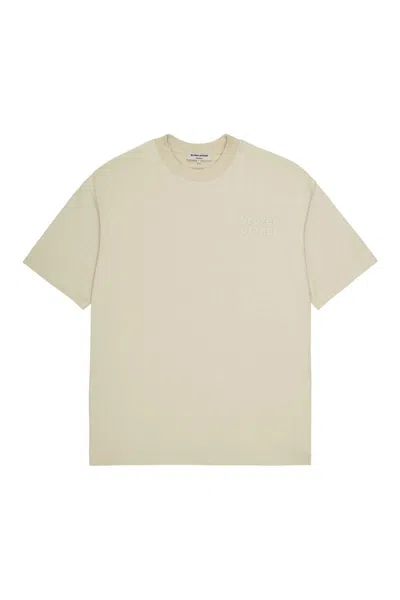 Pre-owned Broken Planet Basics T-shirt In Bone White