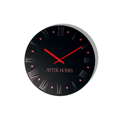 Pre-owned The Weeknd After Hours Wall Clock In Black