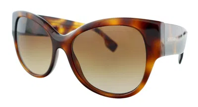 Pre-owned Burberry Women's  Square Sunglasses In Havana (0be4294 33163b)