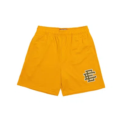 Pre-owned Eric Emanuel Men's  Ee Basic Short In Yellow/white/olive