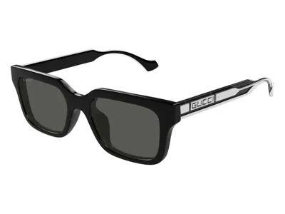 Pre-owned Gucci Square Sunglasses In Black Grey (gg1732sk/001/55) In Gray