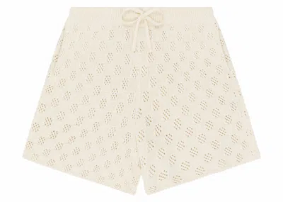 Pre-owned Aimé Leon Dore Men's Aime Leon Dore Checkered Knit Short In Cream