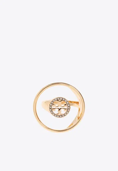 Tory Burch Crystal Embellished Miller Ring