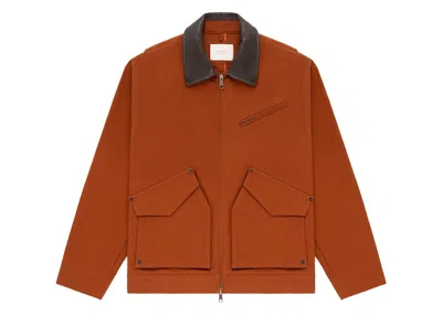 Pre-owned Aimé Leon Dore Men's Aime Leon Dore Canvas Flight Jacket In Orange