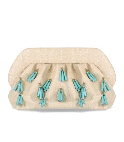 Shop Themoirè Bios Paper Fringe Butter Clutch Bag