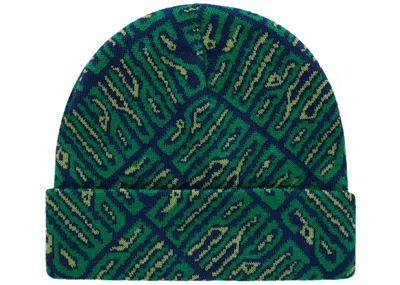 Pre-owned Supreme Funk Spellout Beanie In Green