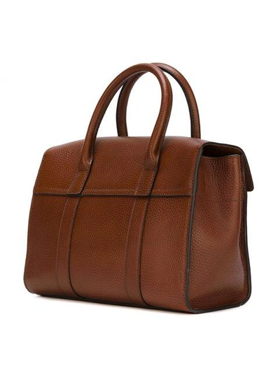 Shop Mulberry Small 'bayswater' Tote In Brown