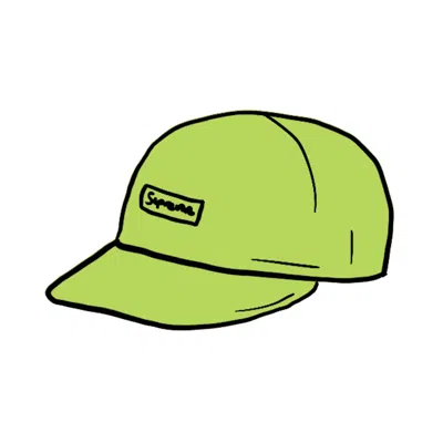 Pre-owned Supreme Cordura Small Box 6panel In Lime