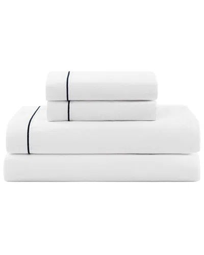 Tommy Hilfiger 200 Thread Count Solid Cotton Percale Sheet Set