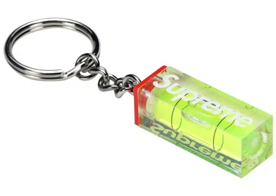 Pre-owned Supreme Level Keychain In Neon