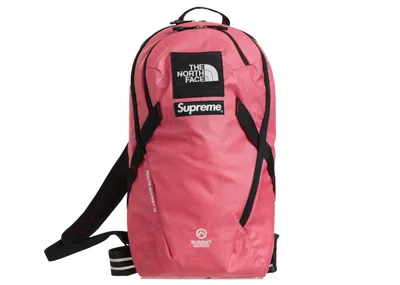 Pre-owned Supreme The North Face Summit Series Outer Tape Seam Route Rocket Backpack In Pink