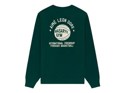 Pre-owned Aimé Leon Dore Men's Aime Leon Dore X New Balance Sonny Ny Iftb Crewneck Sweatshirt In Green