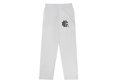 Pre-owned Eric Emanuel Men's  Ee Basic Sweatpant In White/black In Multi