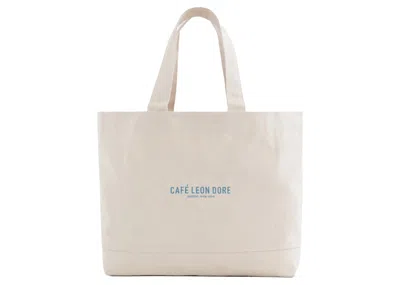 Pre-owned Aimé Leon Dore Cafe Leon Dore Tote Bag In Canvas In Brown