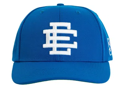 Pre-owned Eric Emanuel Men's  Ee Basic Hat In Blue/white