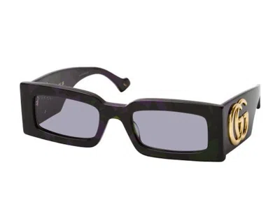 Pre-owned Gucci Generation Sunglasses In Havana Green/grey (gg1425s/003)