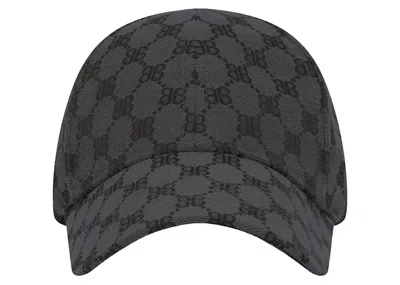 Pre-owned Gucci Women's  X Balenciaga The Hacker Project Cap In Charcoal Grey