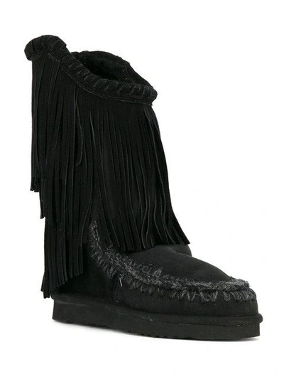 Shop Mou Fringed Tall Boots