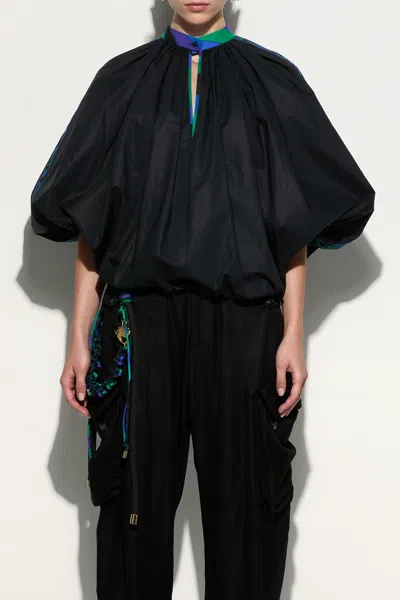 Pucci Voluminous Blouse In Nero
