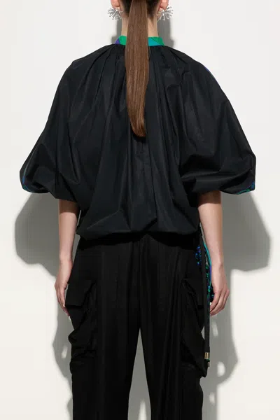 Pucci Voluminous Blouse In Nero