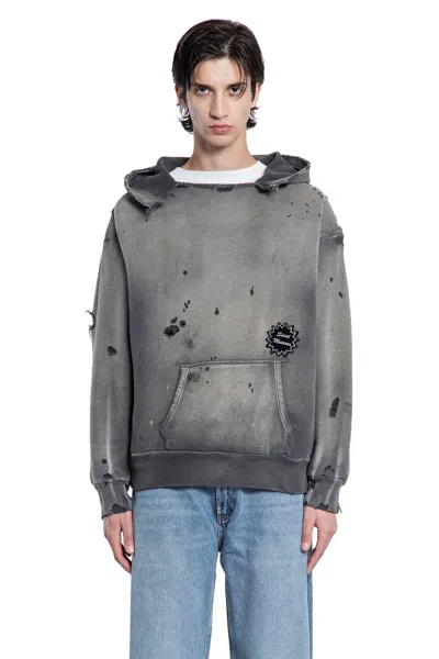 Saint Michael Man Grey Sweatshirts