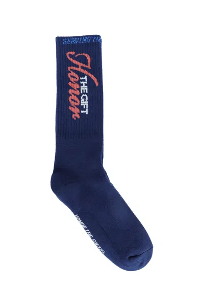 Honor The Gift Man Blue Socks