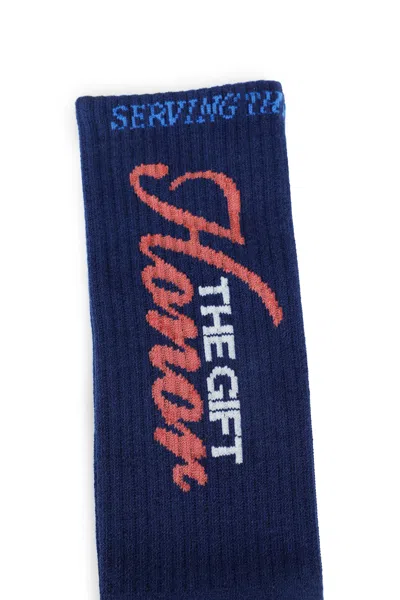 Honor The Gift Man Blue Socks