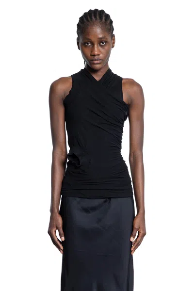 Rick Owens Woman Black Tops