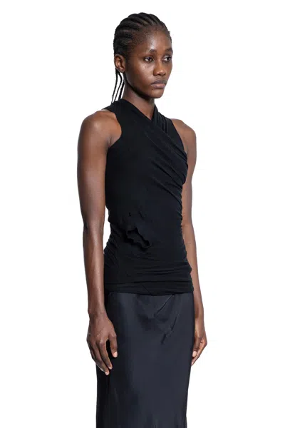 Rick Owens Woman Black Tops