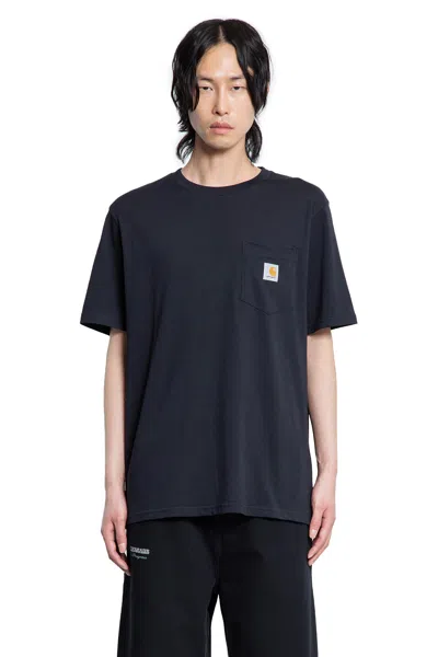 Carhartt Loose Fit Heavyweight Short Sleeve Pocket T-shirt In Black