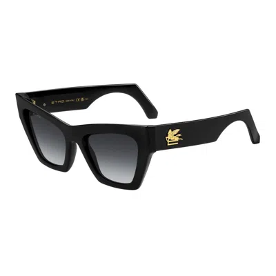 Etro Screen Nylon Rectangular Sunglasses In Black