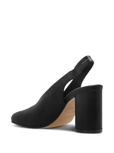 Mm6 Maison Margiela Mm6 By Maison Margiela Open-toe Slingback Sandals With Chunky Heel In Black