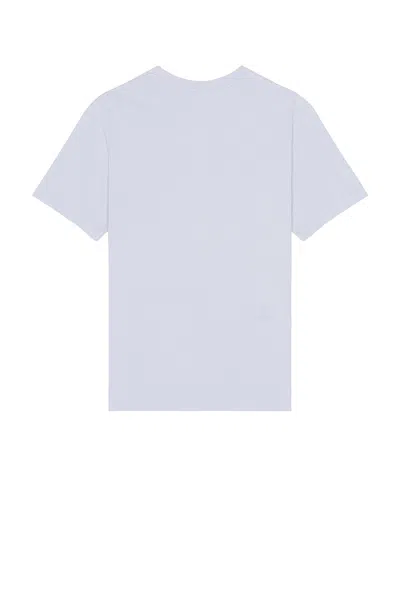 Frame Cotton Embroidered Logo T-shirt In Baby Blue