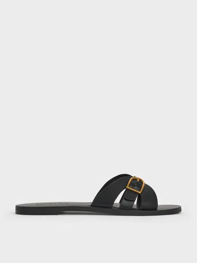 Charles & Keith - Belted Slide Sandals