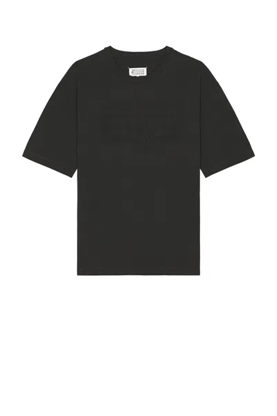 Maison Margiela Dark Grey Cotton T-shirt In Animal Print